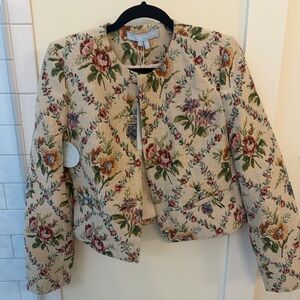 Hill House Virginia Jacket in Tapestry Trellis Brocade